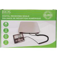 Digital Receiving Scale, 220 lbs. Cap., 1 lbs. Graduations Quali-T-Solutions
