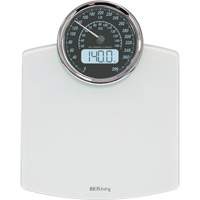 Digital Analog Scale, 396 lbs. Cap., 100 g / 0.2 lbs. Graduations Quali-T-Solutions