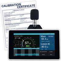 Desktop/Wall Mount Sound Level Meter with Calibration Certificate, 30 - 130 dB Measuring Range Quali-T-Solutions