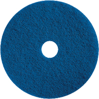 Floor Maintenance Pads, 15", Cleaning/Scrubbing, Blue Quali-T-Solutions