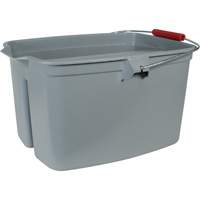 Double Utility Pail, 5 US Gal. (20 qt.) Capacity, Grey Quali-T-Solutions