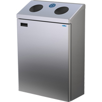 Station de recyclage murale, Vrac, Acier inoxydable, 29 gal. Quali-T-Solutions