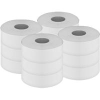 Pro Select Toilet Paper, Jumbo Roll, 2 Ply, 500' Length, White Quali-T-Solutions