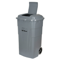 Bac d'ordures roulant, Poly&eacute;thyl&egrave;ne, 65 gal. US Quali-T-Solutions