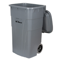 Bac d'ordures roulant, Poly&eacute;thyl&egrave;ne, 65 gal. US Quali-T-Solutions