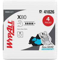 Essuie-tout X80, Robuste, 12-1/2" lo x 12" la Quali-T-Solutions