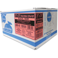 Sacs &agrave; d&eacute;chets de calibre industriel, T-Fort, 36" la x 26" lo, 1,17 mil, Noir Quali-T-Solutions