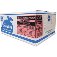 Sacs &agrave; d&eacute;chets de calibre industriel, T-Fort, 50" la x 35" lo, 1,17 mil, Noir Quali-T-Solutions