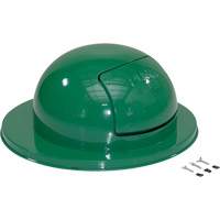 Drum Waste Disposal Top, Dome Lid, Metal, Fits Container Size: 23-1/2" Dia. Quali-T-Solutions