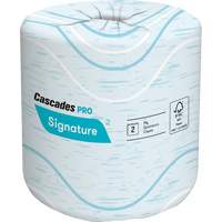 Pro Signature Toilet Paper, 2 Ply, 400 Sheets/Roll, 133' Length, White Quali-T-Solutions