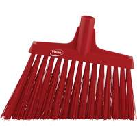T&ecirc;te de balai oblique, Crins Extra-ferme, 12", Polyester, Rouge Quali-T-Solutions