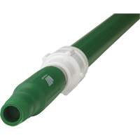 Manche de brosse pour plateforme, Brosse/Support &agrave; tampon, Vert, T&eacute;lescopique, 62"-113" lo Quali-T-Solutions