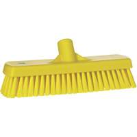 Brosse &agrave; r&eacute;curer pour planchers et murs, Crins Ferme, 12", Polyester, Jaune Quali-T-Solutions