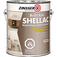 Scellant &agrave; la gomme-laque Zinsser Bulls Eye, Ambr&eacute;e, 3,7 L Quali-T-Solutions