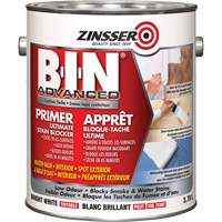 Appr&ecirc;t avanc&eacute; &agrave; base de gomme-laque synth&eacute;tique B-I-N, 3,78 L, Gallon, Blanc brillant teintable Quali-T-Solutions