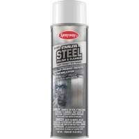 Stainless Steel Polish & Cleaner, 20 oz., Aerosol Can Quali-T-Solutions