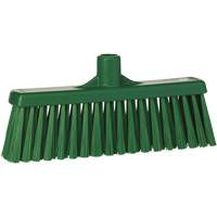 T&ecirc;te de balai droit, Crins Moyen, 12", Polyester, Vert Quali-T-Solutions