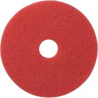 Tampons &agrave; lustrer pour planchers, 12", Lustrage, Rouge Quali-T-Solutions