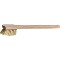 Long-Handle Pot Brush, 20" L, Tampico Bristles, Beige Quali-T-Solutions