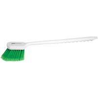 Long Handle Detail Brush, 20" L, PVC Bristles, Green Quali-T-Solutions