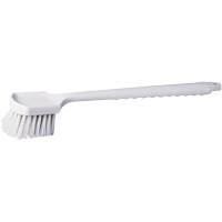 Long Handle Pot Brush, 20" L, Polypropylene Bristles, White Quali-T-Solutions