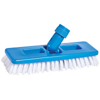 Universal Scrub & Grout Brush, 9" L, Polypropylene Bristles, White Quali-T-Solutions