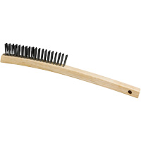 Brosse, Acier, 3 x 19 rangs de fils, Longueur 13-3/4" Quali-T-Solutions
