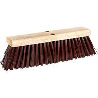 Street Push Broom, 14", X-Coarse, Polypropylene Bristles Quali-T-Solutions