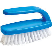 Nail Cleaning Brush, 4" L, Synthetic Bristles, Blue/White Quali-T-Solutions