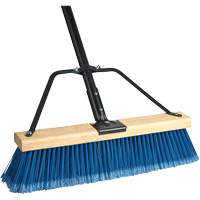 Ryno Push Broom with Braced Handle, 36", Fine, PVC Bristles Quali-T-Solutions