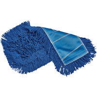 Vadrouille &agrave; &eacute;pousseter &eacute;conomique, Style &agrave; enfiler, Fil, 48" lo x 5" la Quali-T-Solutions