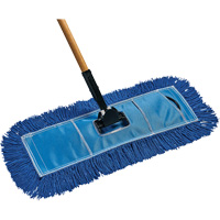 Vadrouille &agrave; &eacute;pousseter &eacute;conomique, Style &agrave; enfiler, Fil, 48" lo x 5" la Quali-T-Solutions