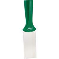 Handle-Mounted Stainless Steel Scraper, Green, 2" W x 8" L Quali-T-Solutions