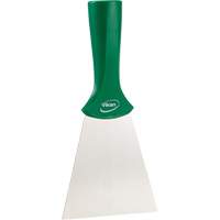 Handle-Mounted Stainless Steel Scraper, Green, 4" W x 8" L Quali-T-Solutions