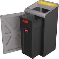 Conteneur pour d&eacute;chets de bidon Configure, Vrac/Bord de rue/De bureau, Acier, 23 gal. US Quali-T-Solutions