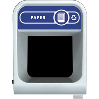 Conteneur pour d&eacute;chets de papier Configure, Vrac/Bord de rue/De bureau, Acier, 45 gal. US Quali-T-Solutions