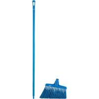 T&ecirc;te &agrave; balai en angle avec manche en m&eacute;tal, Crins Extra-ferme, 12", Polyester, Bleu Quali-T-Solutions