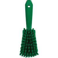 Brosse &agrave; r&eacute;curer avec manche court, Soies Doux, Longueur de 10-1/2", Vert Quali-T-Solutions