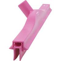 Double Blade Ultra Hygiene Floor Squeegee, 24", Pink Quali-T-Solutions