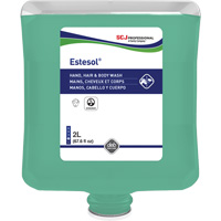 Estesol&reg; Hand, Hair and Body Cleaner, 2 L, Rain Forest, Plastic Cartridge Quali-T-Solutions
