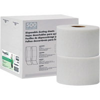 TrapEze&reg; Double Roll Disposable Dusting Sheets, Polyester, White Quali-T-Solutions