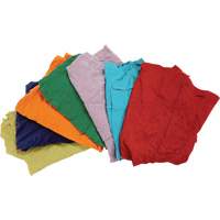Chiffons fabriqu&eacute;s &agrave; partir de mat&eacute;riaux recycl&eacute;s, Coton, M&eacute;lange de couleurs, 25 lb Quali-T-Solutions
