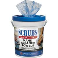 Serviettes nettoyantes pour les mains, 72 lingettes, 12" x 10" Quali-T-Solutions