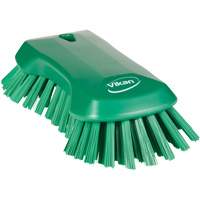 Brosse &agrave; main, Soies Tr&egrave;s ferme, Longueur de 9-1/10", Vert Quali-T-Solutions