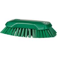 Brosse &agrave; main, Soies Tr&egrave;s ferme, Longueur de 9-1/10", Vert Quali-T-Solutions