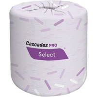 Pro Select&reg; Bathroom Tissue, 2 Ply, 420 Sheets/Roll, White Quali-T-Solutions