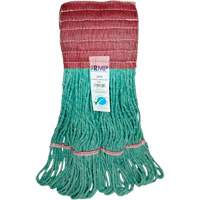 Wide-Band Mop Head, Antimicrobial/Floor Finishing/Specialty, Cotton/Rayon/Synthetic, Loop Style Quali-T-Solutions