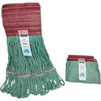 Wide-Band Mop Head, Antimicrobial/Floor Finishing/Specialty, Cotton/Rayon/Synthetic, Loop Style Quali-T-Solutions