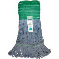 Wide-Band Mop Head, Antimicrobial/Floor Finishing/Specialty, Cotton/Rayon/Synthetic, Loop Style Quali-T-Solutions