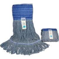 Wide-Band Mop Head, Antimicrobial/Floor Finishing/Specialty, Cotton/Rayon/Synthetic, Loop Style Quali-T-Solutions
